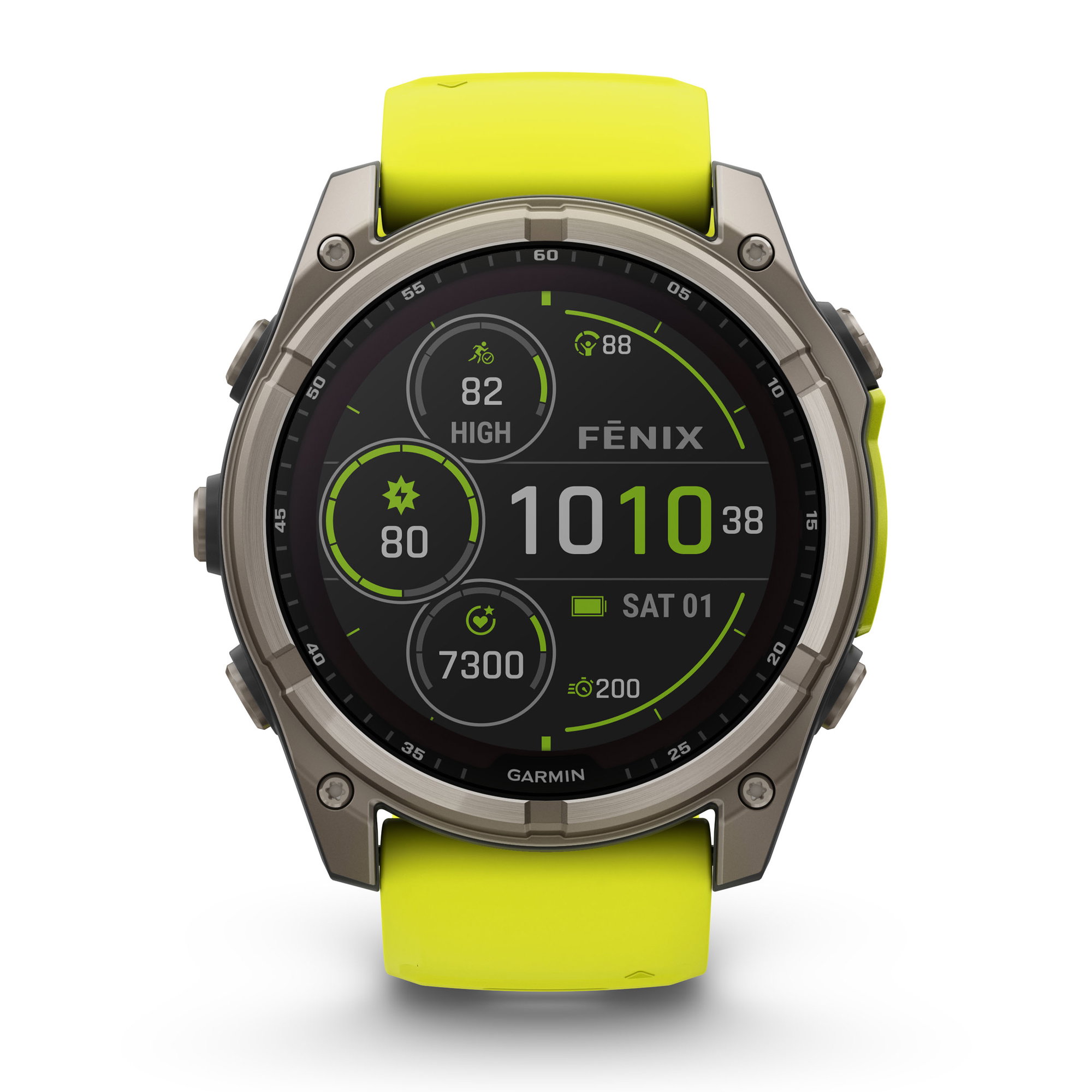 etichete autocolante Garmin fenix 8 SOLAR Sapphire 51mm - smartwatch premium GPS argintiu Titanium