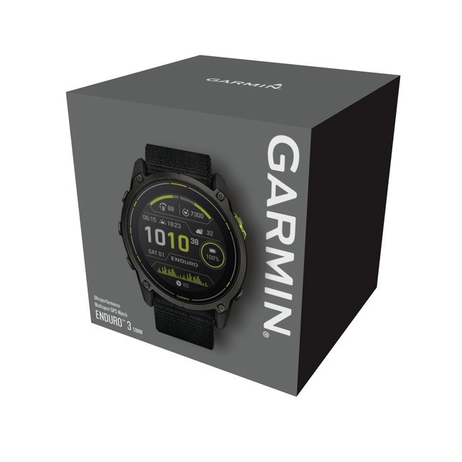 Garmin Enduro 3 Sapphire SOLAR ceas ultra multisport GPS gri titanium DLC