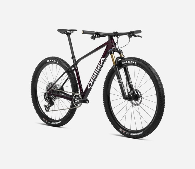 Bicicletă MTB XC hardtail Orbea ALMA M PRO - Red Wine Carbon View (Gloss) | Carbon Raw (Matt)