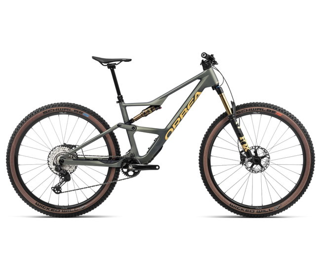 Bicicletă MTB Trail full suspension Orbea OCCAM SL M10 - Spaceship Green | Corn Yellow (Matt)