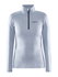 Craft Core Gain Midlayer W – Bluză strat intermediar cu fermoar scurt - gri