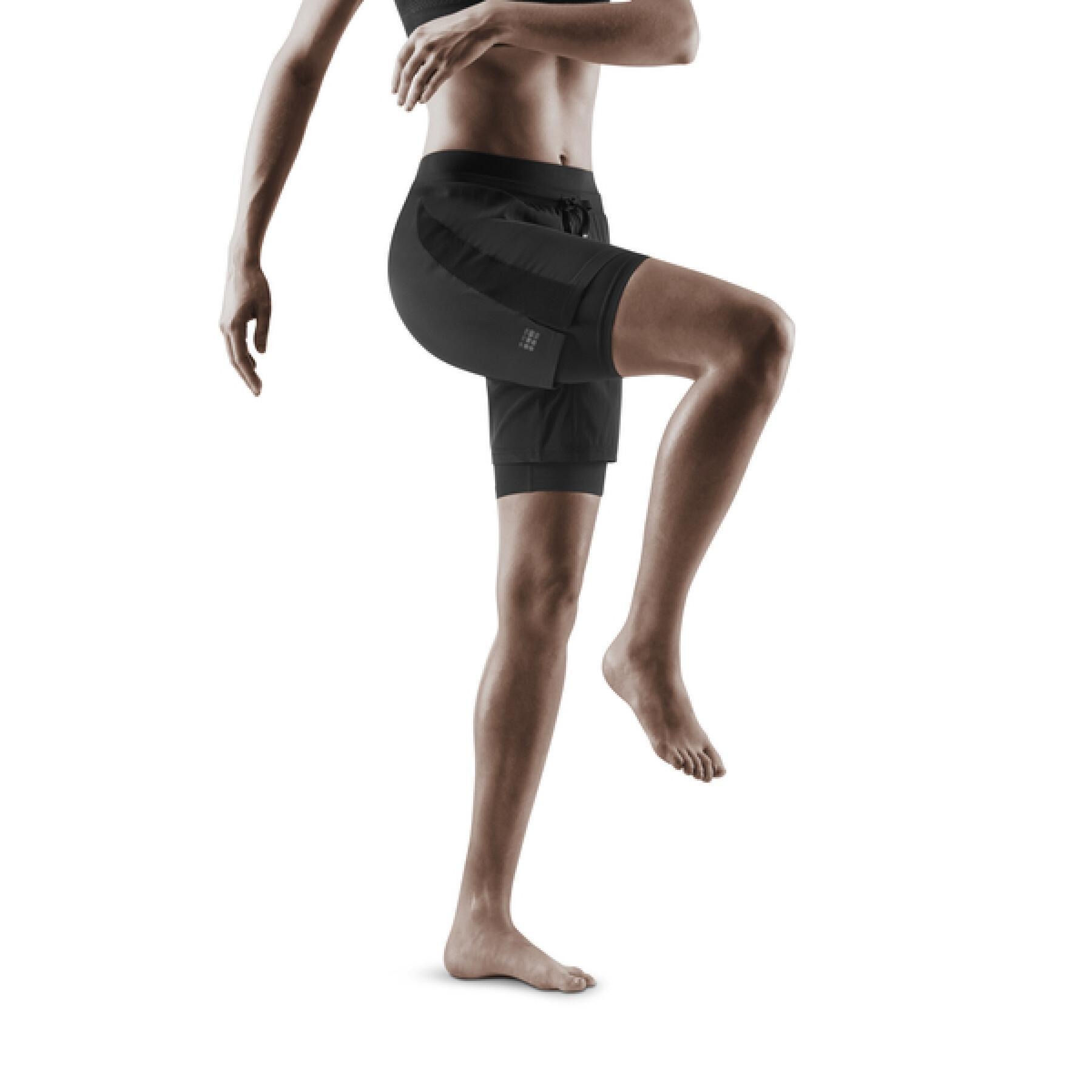 Sporting Goods CEP - pantaloni scurti 2 in 1 - Training 2in1 Shorts W - Negru