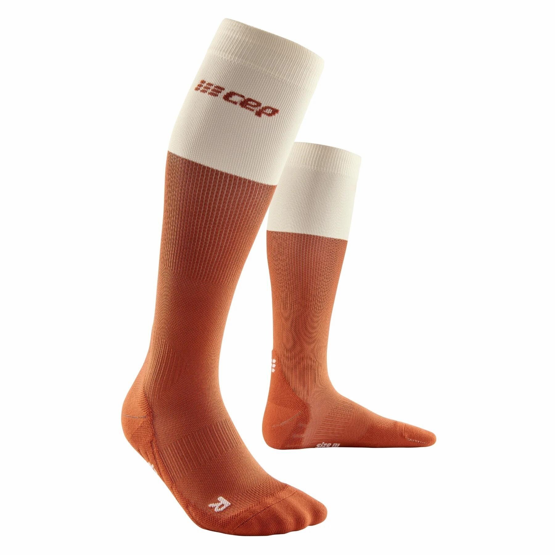 Sporting Goods CEP - sosete compresie inalte - Bloom Socks Running tall - Ginger