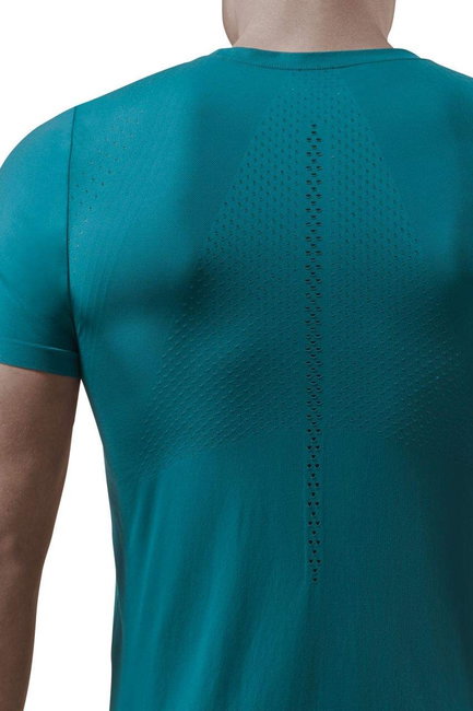 CEP - tricou pentru alergare cu maneca scurta - Run UltraLight Shirt - Petrol