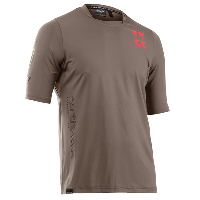 Northwave - Tricou ciclism pentru barbati maneca scurta Bomb jersey - maro deschis nisip