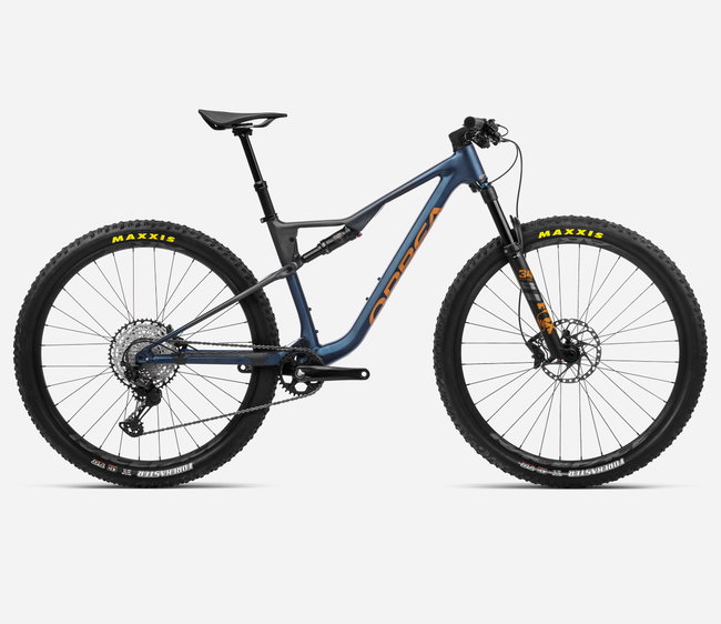 Orbea OIZ H10 Moondust Blue-Leo Orange - măsura S - bicicletă MTB XC full suspension