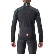Castelli - Jacheta ciclism vreme rece sau iarna, Entrata Jacket - verde inchis rover galben fluo