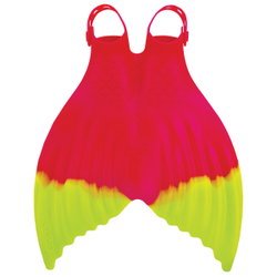 Finis - labe inot adulti Luna Monofin - roz inchis pepene verde fluo