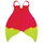Finis - labe inot adulti Luna Monofin - roz inchis pepene verde fluo