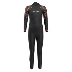 Orca - costum neopren ape deschise pentru copii Junior OpenWater Zeal Squad wetsuit - negru dungi portocalii