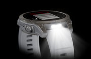 Garmin - epix Pro 47mm Gen 2 Sapphire smartwatch premium AMOLED - ramă din titanium si curea din silicon albă