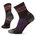 Smartwool - sosete sport Run Zero Cushion Mid Crew socks pentru femei - gri inchis negru visiniu