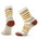 Smartwool - sosete sport femei Hike Stitch Stripe Light Cushion Mid Crew socks - alb maro Natural galben