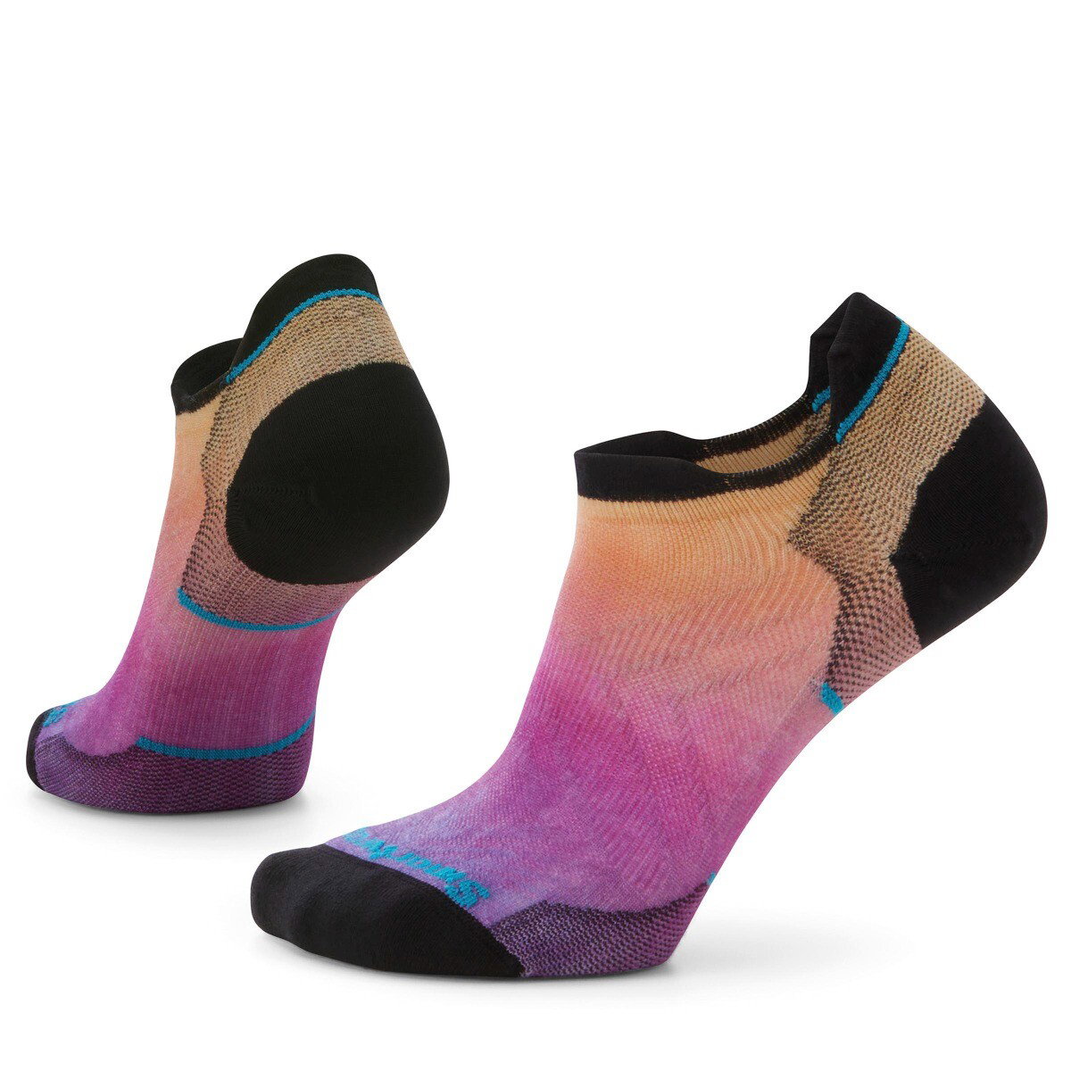Smartwool Smartwool - sosete sport femei Run Ombre Print Zero Cushion Low Ankle socks - mov roz negru