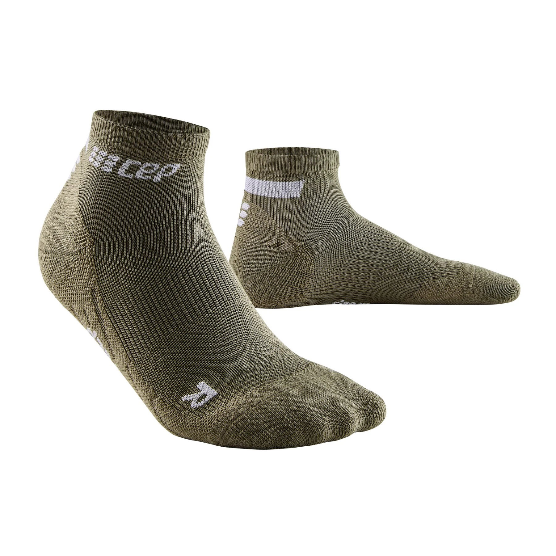 Sporting Goods CEP - sosete compresie scurte femei The Run W Socks Low Cut - verde inchis maslina gri deschis