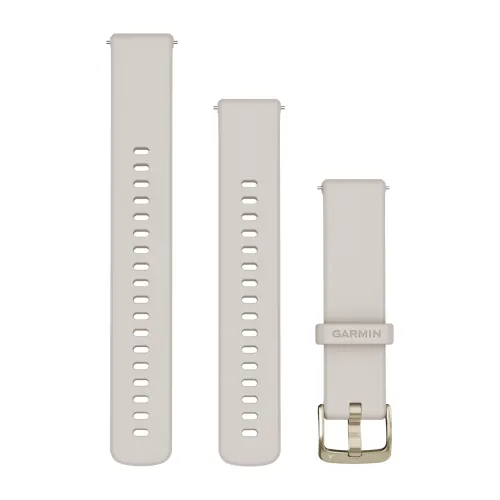 Watch Bands Garmin - curea silicon - Quick Release 18 watch band - Venu3s - Ivory I Soft Gold