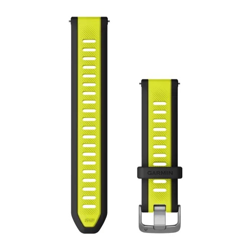 Watch Bands Garmin - curea silicon - Quick Release 20 - Forerunner 165 - Black/Yellow