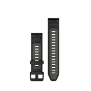 Garmin curea silicon QuickFit 20 - negru gri Black | Pebble Gray Silicone