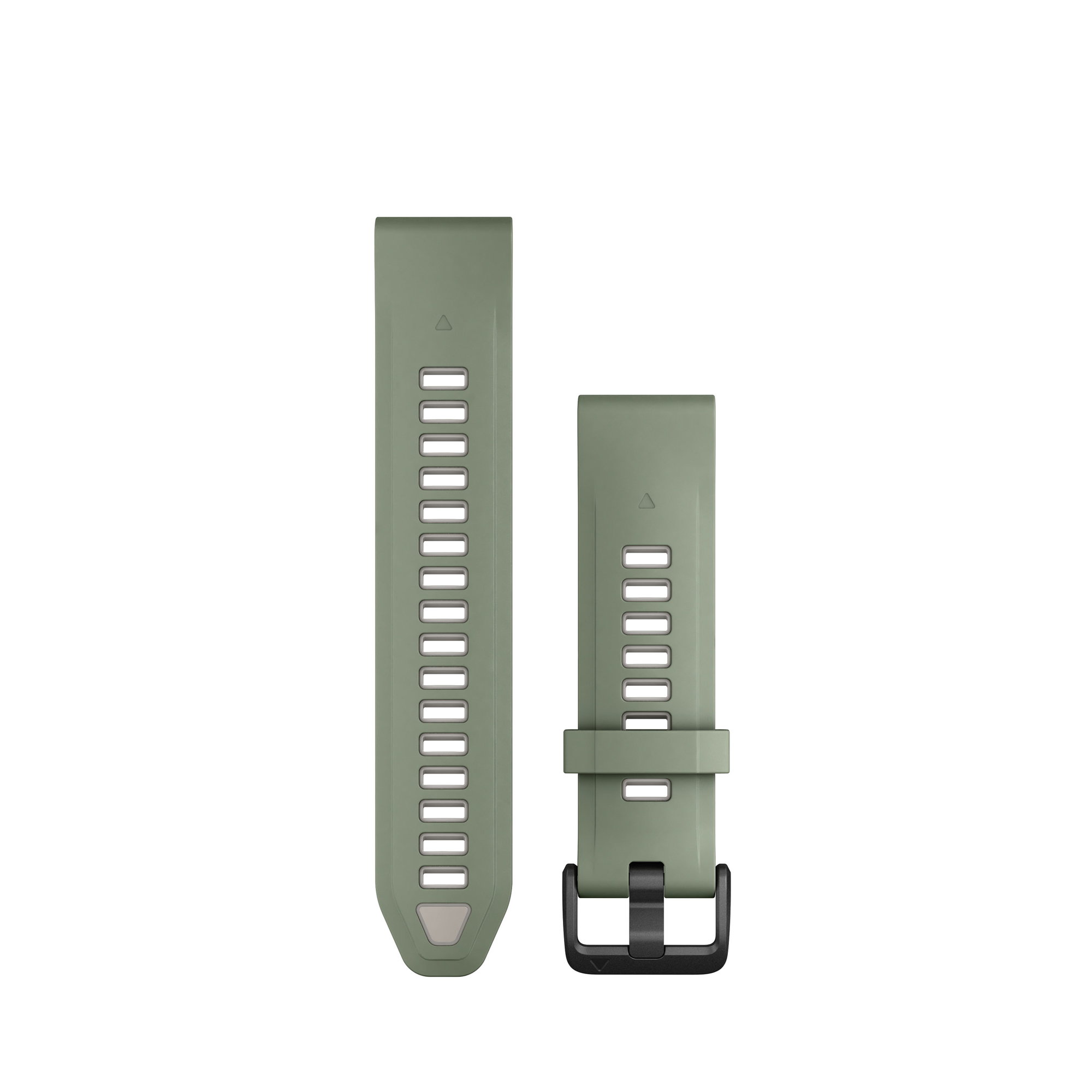 Watch Bands Garmin curea silicon QuickFit 20 - verde Willow | Fog gray Silicone