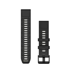 Garmin curea silicon QuickFit 22 - negru gri Black | Pebble Gray Silicone
