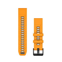Garmin curea silicon QuickFit 22 - portocaliu Spark orange | Graphite Silicone