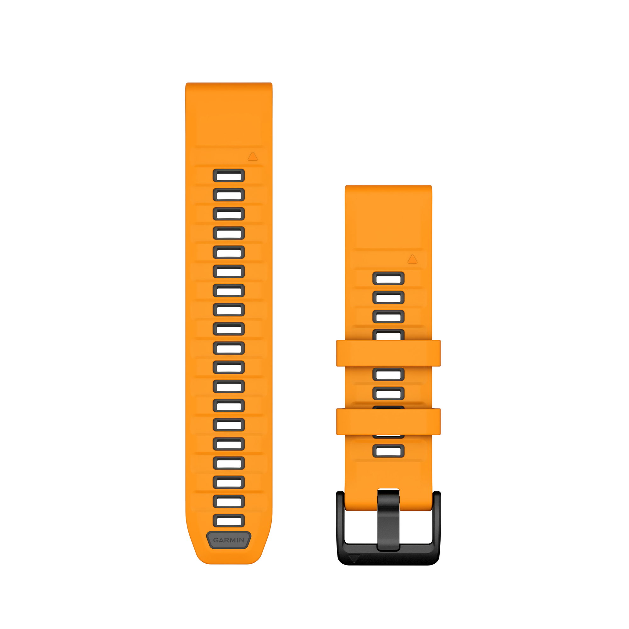 Watch Bands Garmin curea silicon QuickFit 22 - portocaliu Spark orange | Graphite Silicone