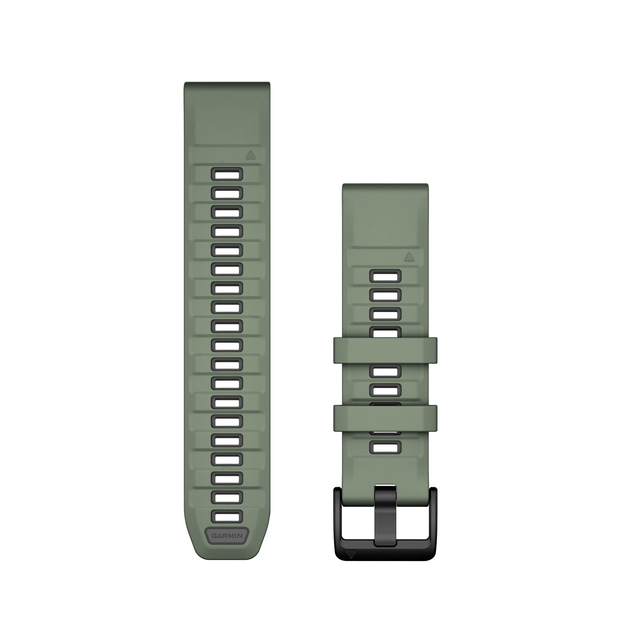 Watch Bands Garmin curea silicon QuickFit 22 - verde Willow | Graphite Silicone