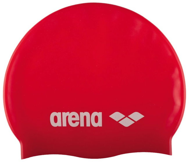 Arena - casca inot silicon - Classic - Rosu | Alb