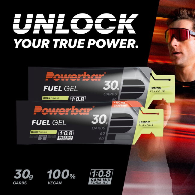 Gel energizant PowerBar Fuel Gel 30 50ml - lămâie + cofeină