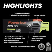Gel energizant PowerBar Fuel Gel 30 50ml - lămâie + cofeină