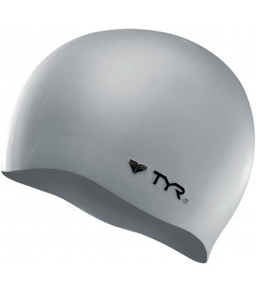 TYR - casca inot silicon par lung - Long Hair Silicon Cap - gri