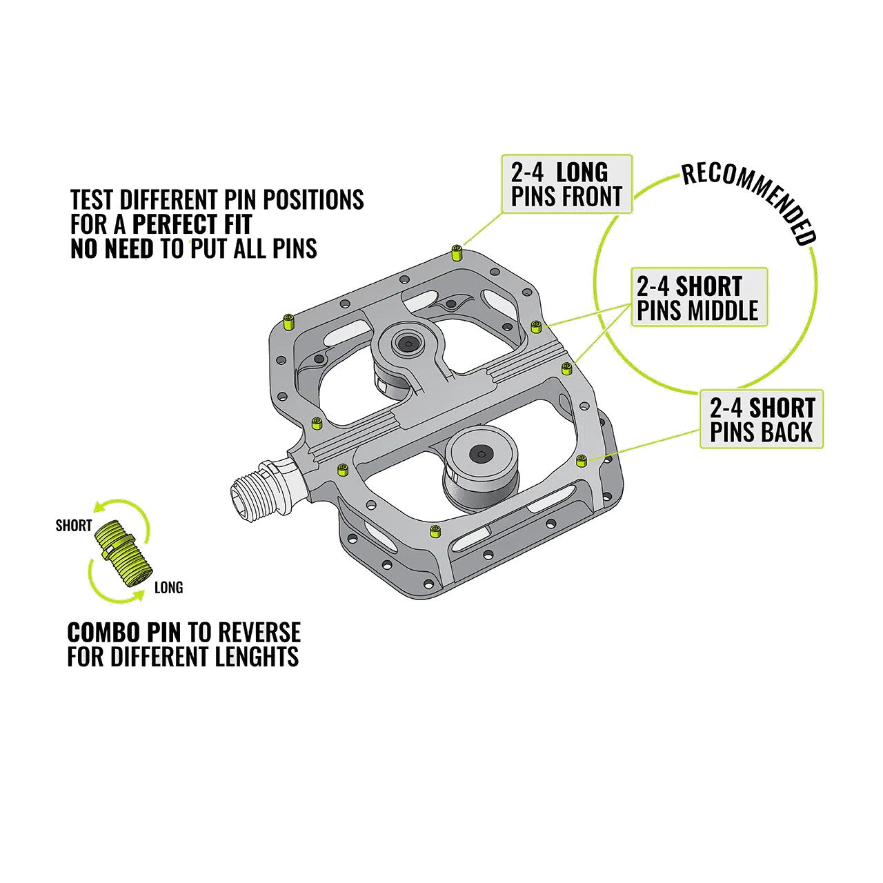Bicycle Pedals Pini de schimb MAGPED Enduro2