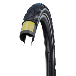 Cauciuc SCHWALBE Marathon Efficency - 28x1.50 700x38C (40-622) HS617 B/B-SK+RT, Addix Race - Pliabil