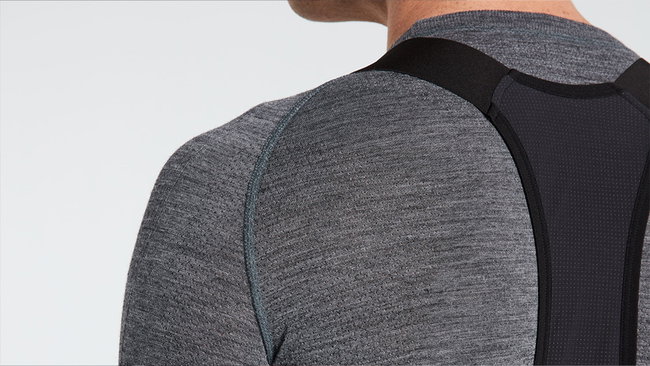 Bluza SPECIALIZED Men's Merino Seamless LS Base Layer - Grey