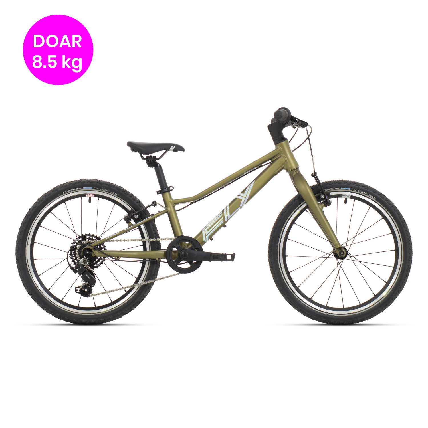Superior Bicicleta Superior FLY 20 VB Matte Olive Metallic/Hologram Chrome