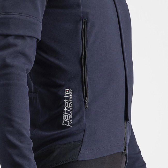 Jacheta cu maneci detasabile Castelli Perfetto RoS 2 Convertible Bleumarin XXL