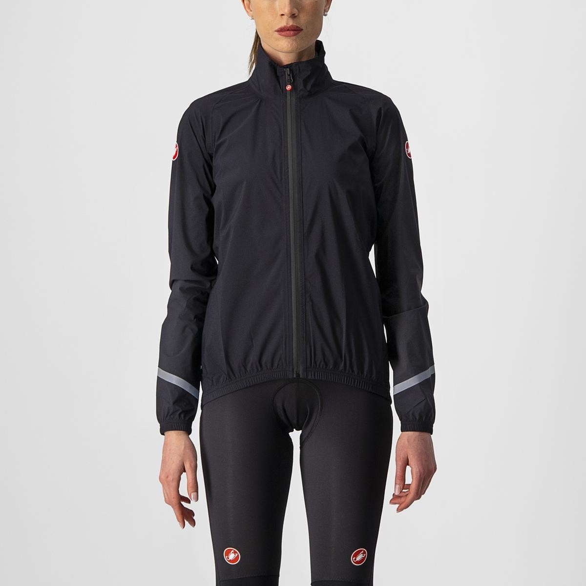 Bicycle Activewear Jacheta de ploaie Castelli Emergency 2 W de dama Negru XL