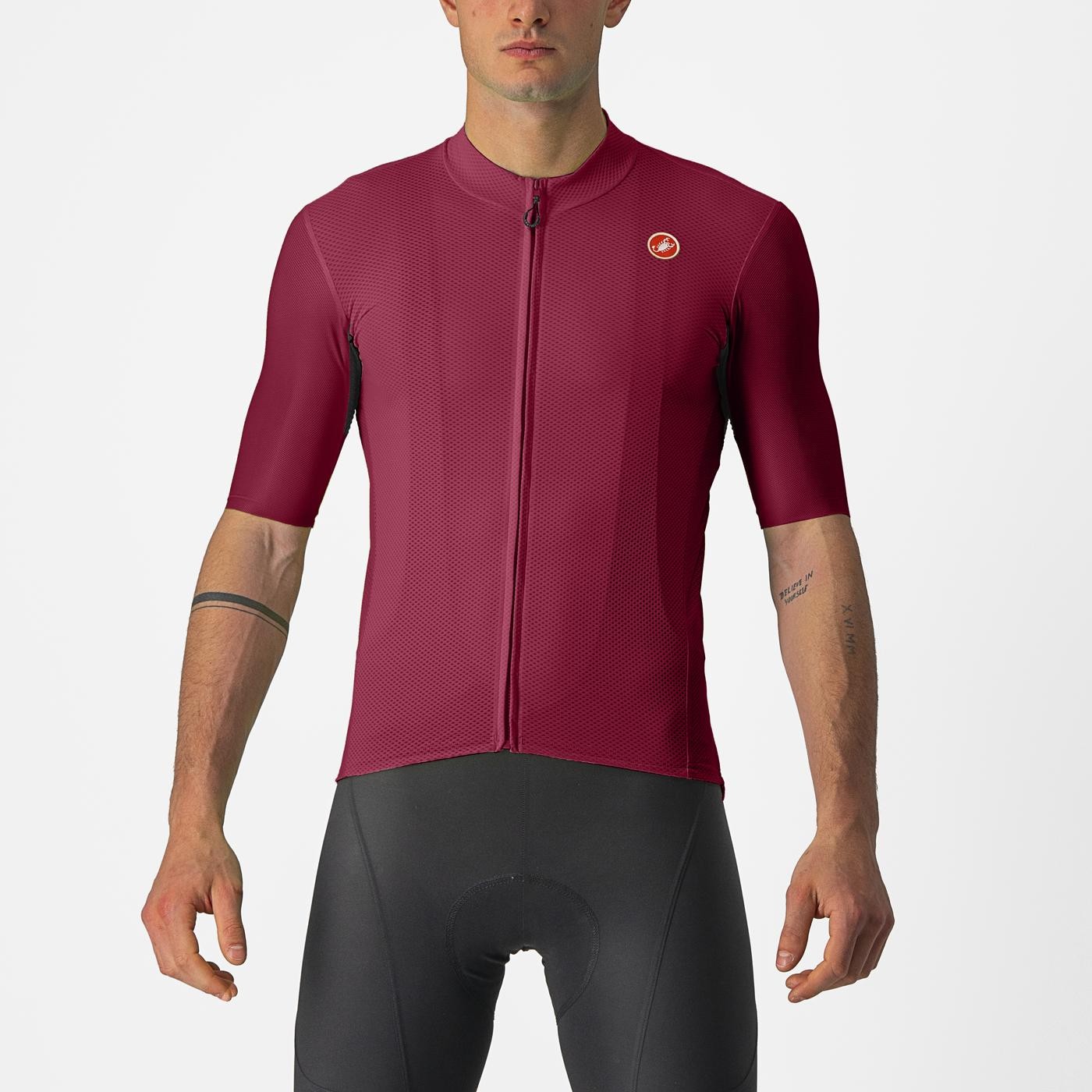 Bicycle Jerseys Tricou cu maneca scurta Castelli Endurance Elite Visiniu