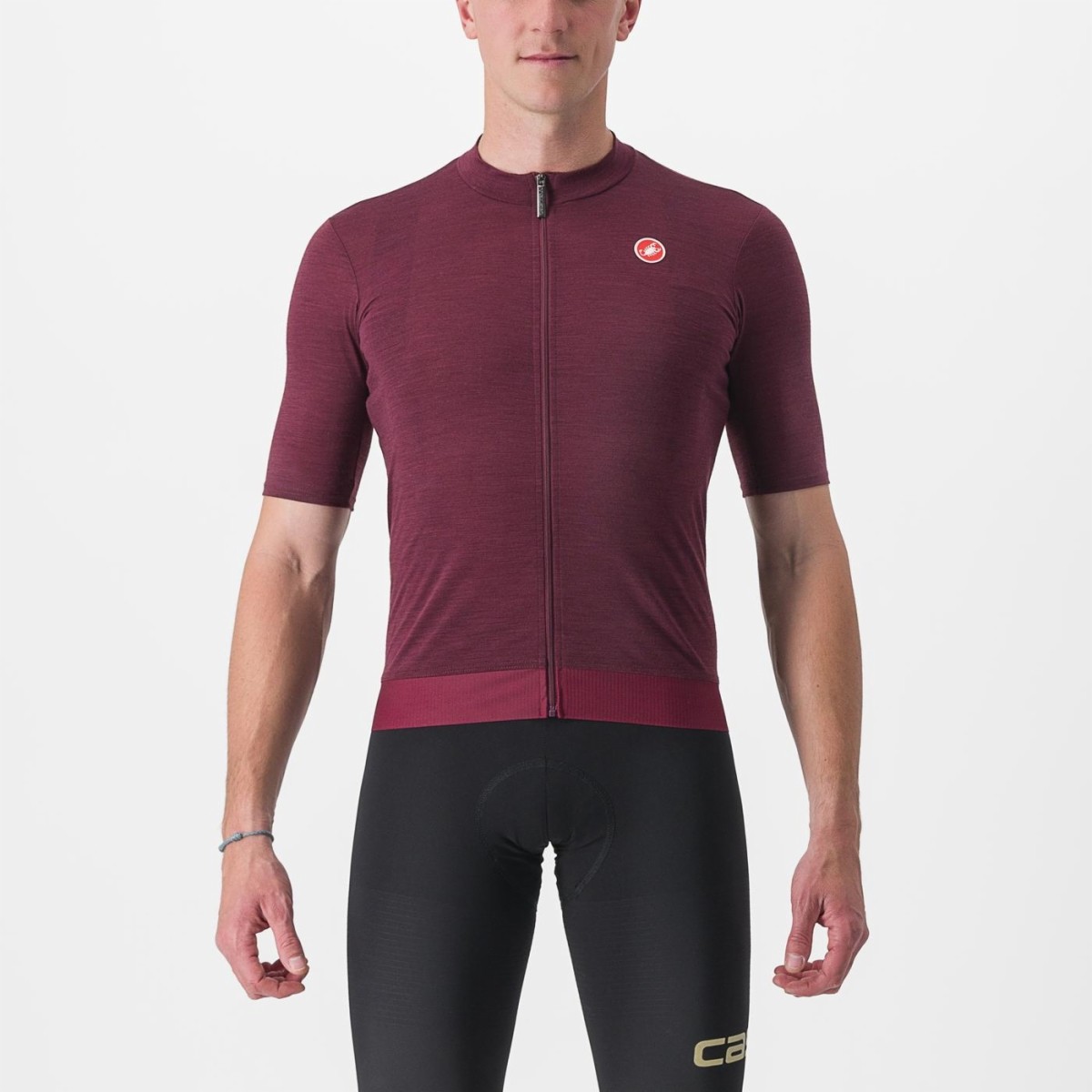 Bicycle Jerseys Tricou cu maneca scurta Castelli Essenza Visiniu
