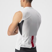 Tricou fara maneci Castelli Entrata VI SL Alb M