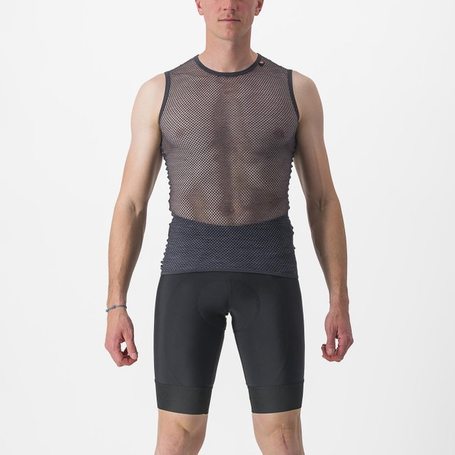Bluza corp fara maneci Castelli Miracolo Wool SL Gri S