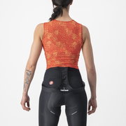 Bluza de corp fara maneci Castelli Pro Mesh 4 W SL de dama Portocaliu S