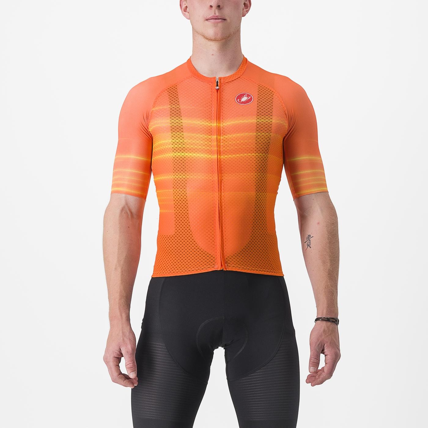 Tricou cu maneca scurta Castelli Climbers 3.0 SL2 Portocaliu