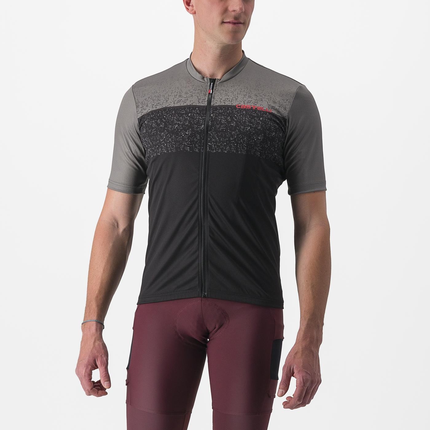 Bicycle Jerseys Tricou cu maneca scurta Castelli Unlimited Entrata Gri/Negru XXL