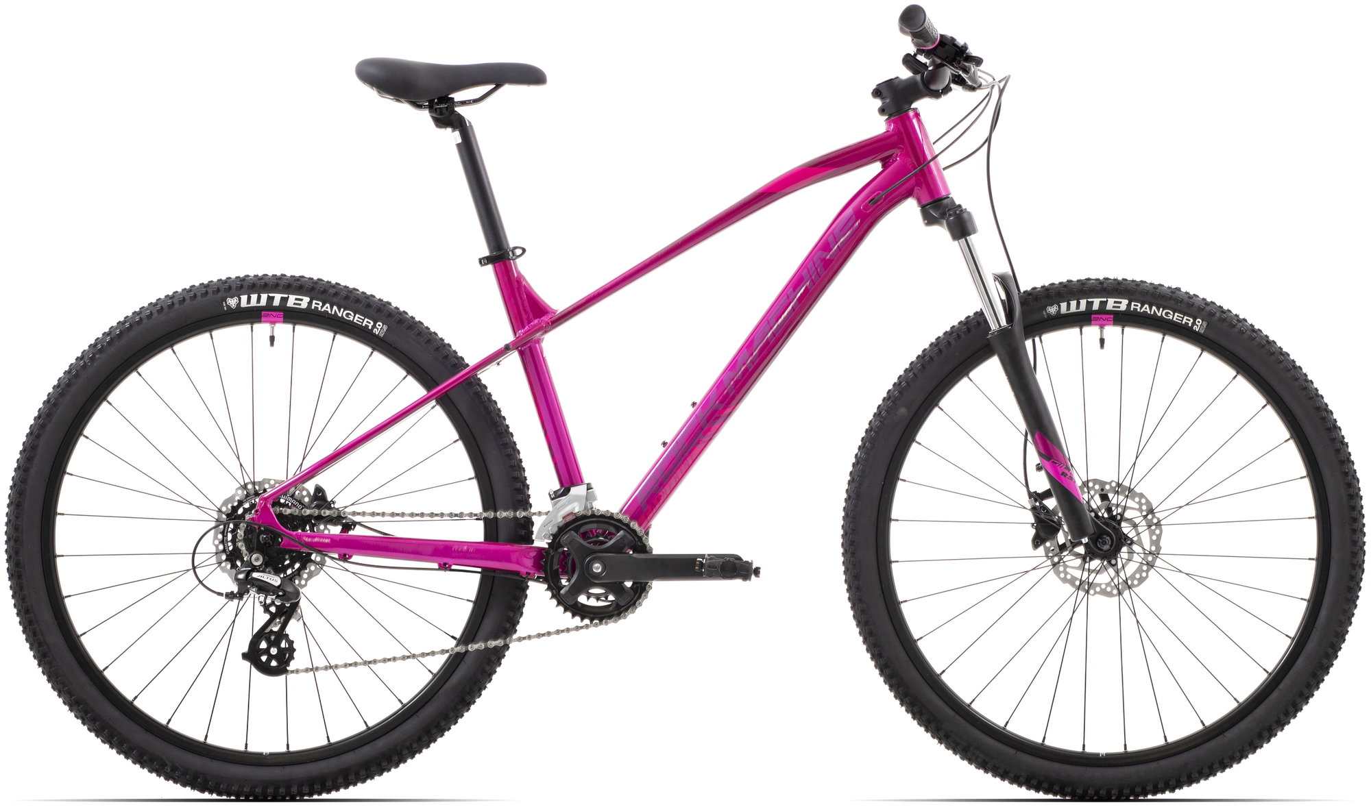 Bicicleta Rock Machine Catherine 40-27 27.5 Gloss Pink/Pink/Crimson 17. ...