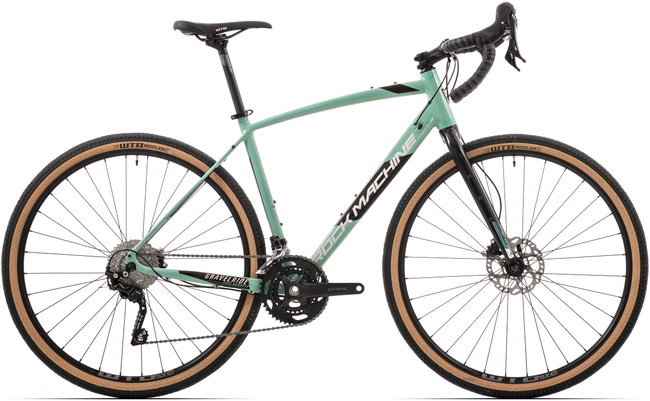 Bicicleta Rock Machine Gravelride 500 28 Gloss Mint/Silver/Black 56cm