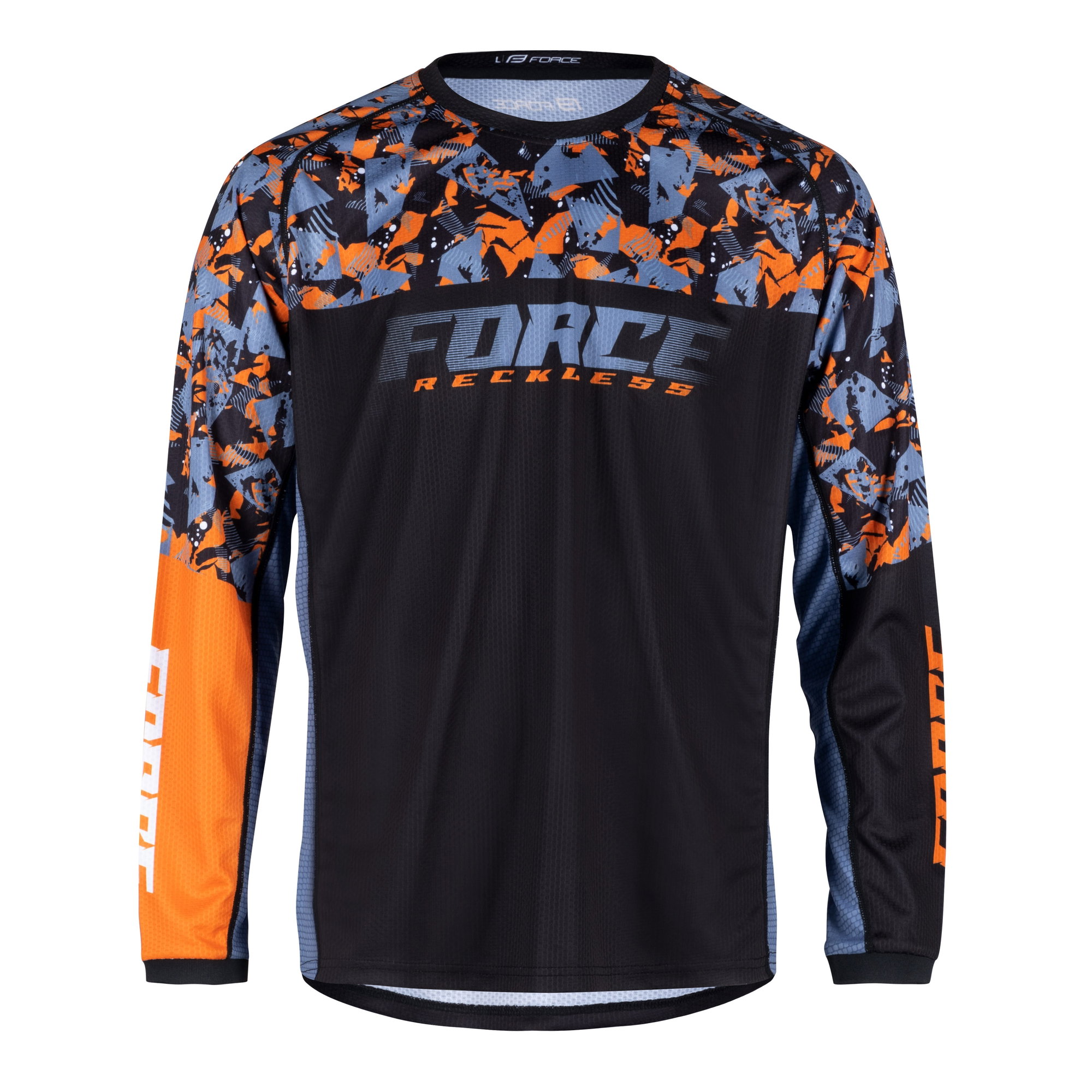 Force Bluza Force Reckless Maneca Lunga Black-Orange M