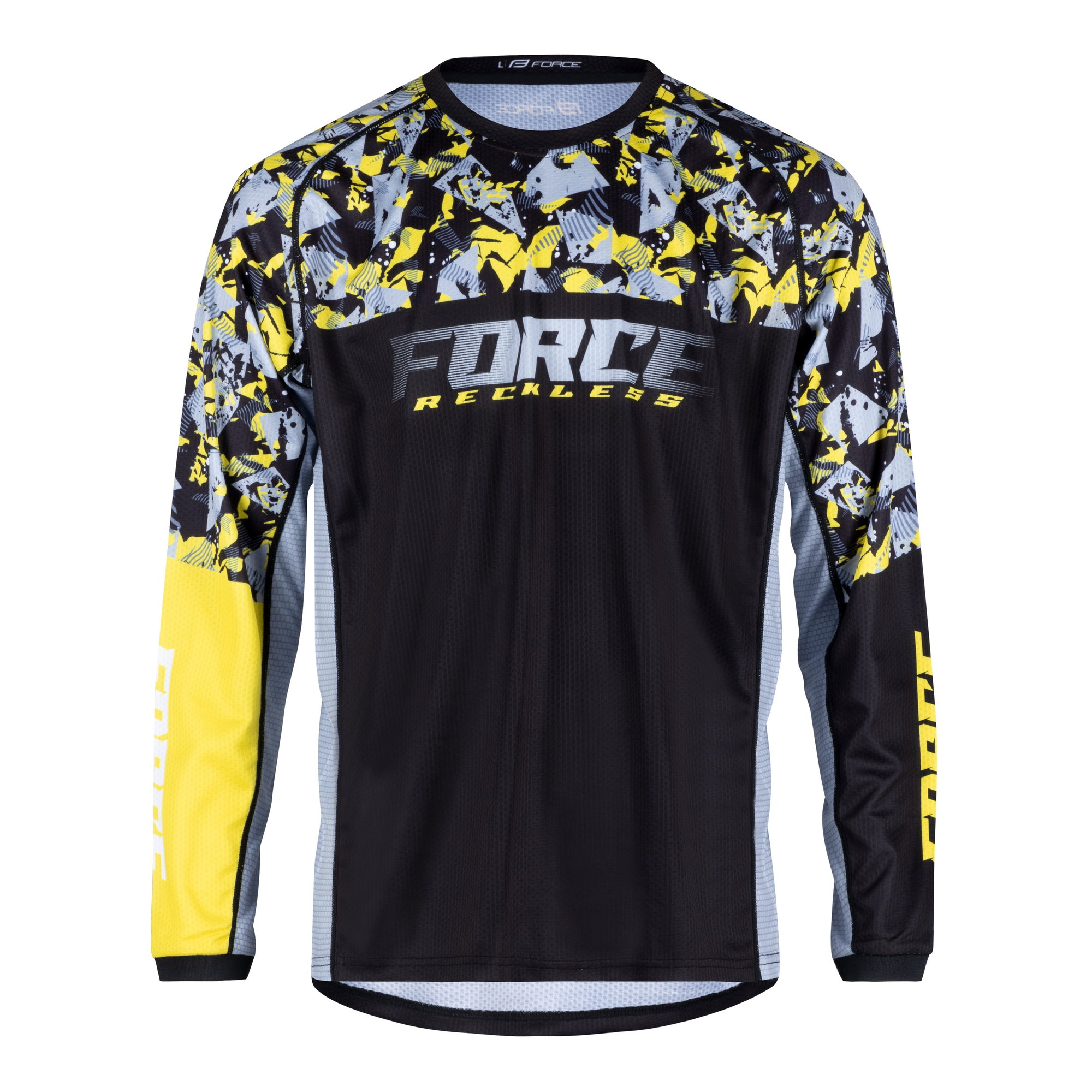 Force Bluza Force Reckless Maneca Lunga Black-Yellow-Grey M