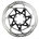 Disc Frana Sram Centerline Rounded 2-Piece 140mm Black