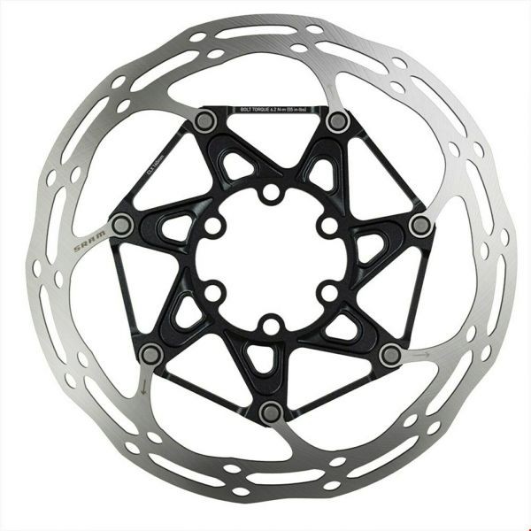 Bicycle Brake Parts Disc Frana Sram Centerline Rounded 2-Piece 140mm Black